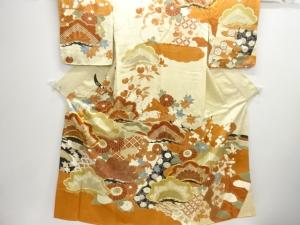 松に几帳模様刺繍訪問着